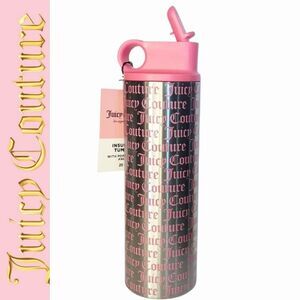 Juicy Couture Home Signature Logo 26oz Insulated Tumbler w/Pop Up Straw & Lid